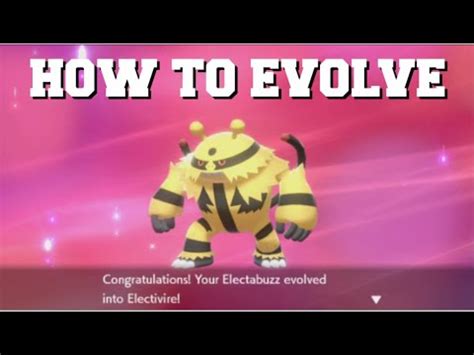 how to evolve electabuzz|Pokemon Sword & Shield: How to Evolve Electabuzz.